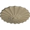 Ekena Millwork Shakuras Ceiling Medallion (Fits Canopies up to 1 3/8"), Hand-Painted Gobi Desert, 9"OD x 1 3/8"P CM09SHGDF - alternate 2